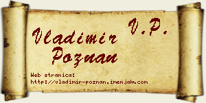 Vladimir Poznan vizit kartica